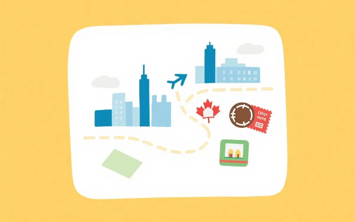 球迷在城市广场观赛与旅行路线地图的视觉占位图